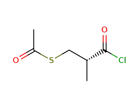 Molecular Structure of 74345-73-6 ((R)-3-(ACETYLTHIO)-2-METHYLPROPIONYL CHLORIDE)