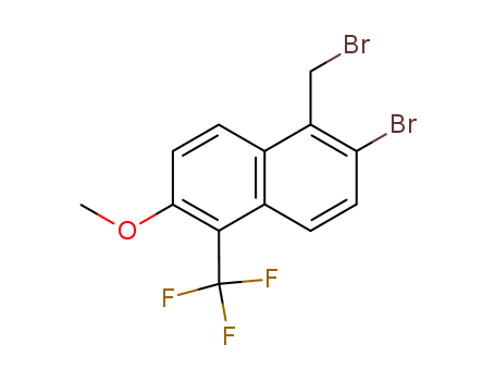 2-Bromo-1-(bromomethyl)-6-methoxy-5-(trifluoromethyl)naphthalene