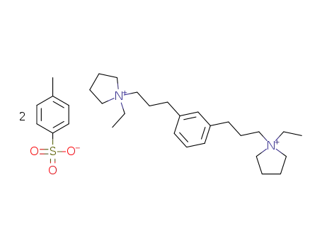 1,1'-(1,3-phenylenebis(propane-3,1-diyl))bis(1-ethylpyrrolidin-1-ium) 4-methylbenzenesulfonate