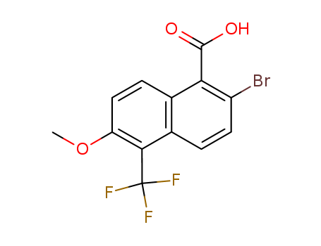 2-Bromo-6-methoxy-5-(trifluoromethyl)-1-naphthoic acid
