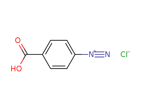 Molecular Structure of 17405-00-4 (Benzenediazonium, 4-carboxy-, chloride)