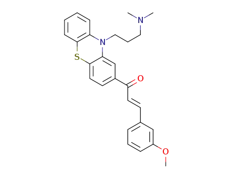 (E)-1-(10-(3-(dimethylamino)propyl)-10H-phenothiazin-2-yl)-3-(3-methoxyphenyl)prop-2-en-1-one