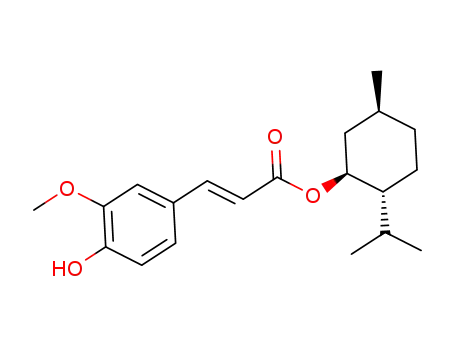 (1S,2R,5S)-2-isopropyl-5-methylcyclohexyl-(E)-3-(4-hydroxy-3-methoxyphenyl) acrylate
