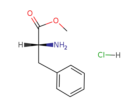 Molecular Structure of 13033-84-6 (D-Phenylalanine methyl ester hydrochloride)