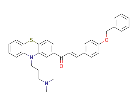 (E)-3-(4-(benzyloxy)phenyl)-1-(10-(3-(dimethylamino)propyl)-10H-phenothiazin-2-yl)-3-phenylprop-2-en-1-one