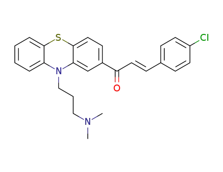 (E)-3-(4-chlorophenyl)-1-(10-(3-(dimethylamino)propyl)-10H-phenothiazin-2-yl)-3-phenylprop-2-en-1-one
