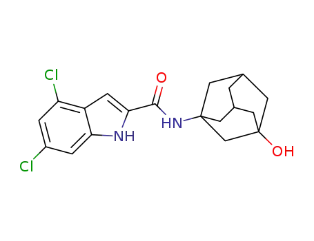 4,6-dichloro-N-(3-hydroxyadamantan-1-yl)-1H-indole-2-carboxamide