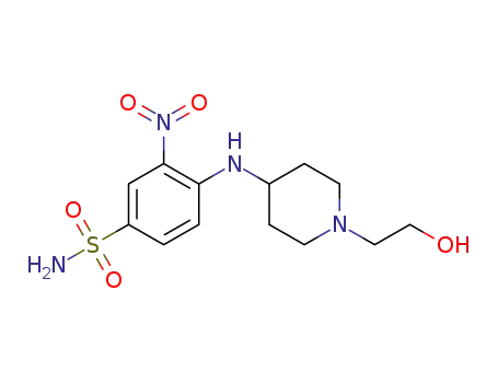4-((1-(3-hydroxyethyl)piperidin-4-yl)amino)-3-nitrobenzenesulfonamide