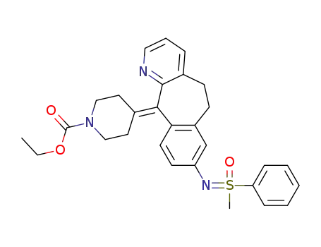 ethyl 4-(8-((methyl(oxo)(phenyl)-λ6-sulfaneylidene)amino)-5,6-dihydro-11H-benzo[5,6]cyclohepta[1,2-b]pyridin-11-ylidene)piperidine-1-carboxylate