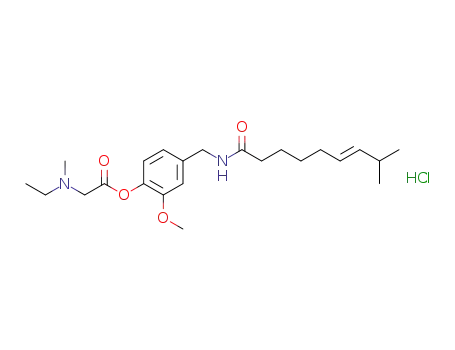 (E)-2-methoxy-4-((8-methylnon-6-enamido)methyl)phenyl N-ethyl-N-methylglycine hydrochloride