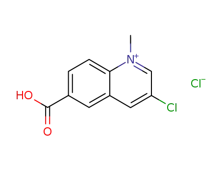 6-carboxy-3-chloro-1-methyl-quinolinium; chloride