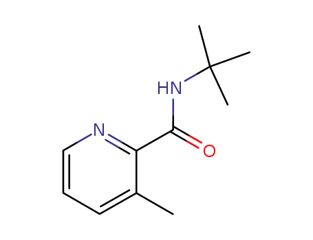 Molecular Structure of 32998-95-1 (N-T-BUTYL-3-METHYL PYRIDINE-2-CARBOXAMIDE)