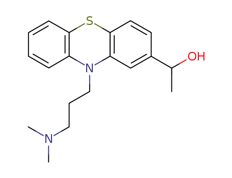 Molecular Structure of 73644-43-6 (2-(1-hydroxyethyl)promazine)