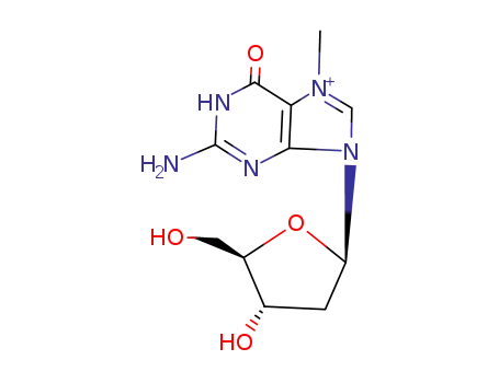 Molecular Structure of 28074-91-1 (7-methyl-2-deoxyguanosine)