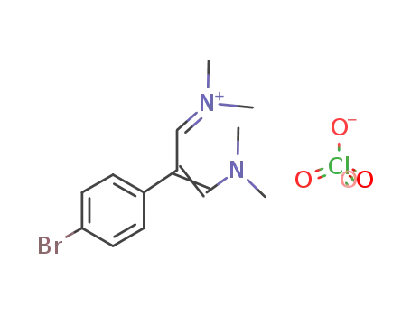 1-Dimethylamino-3-dimethylimonio-2-(p-brom-phenyl)-propen-(1)-perchlorat