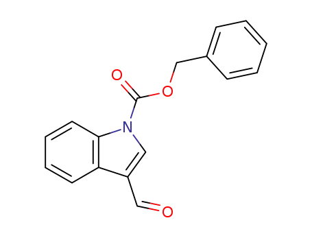 Molecular Structure of 74639-50-2 (N-benzyloxycarbonyl-indole-3-carbaldehyde)