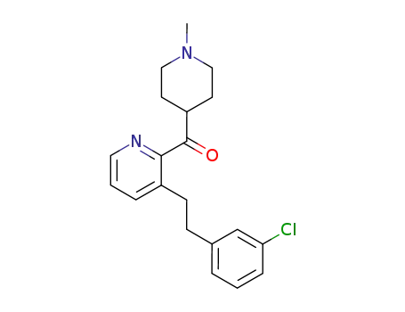 (1-Methyl-4-piperidinyl)[3-[2-(3-chlorophenyl)ethyl]-2-pyridinyl]methanone