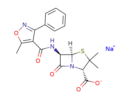4-Thia-1-azabicyclo[3.2.0]heptane-2-carboxylicacid, 3,3-dimethyl-6-[[(5-methyl-3-phenyl-4-isoxazolyl)carbonyl]amino]-7-oxo-,sodium salt (1:1), (2S,5R,6R)-