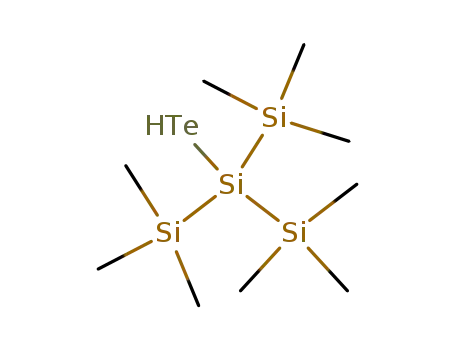 Molecular Structure of 133100-98-8 (2-Trisilanetellurol, 1,1,1,3,3,3-hexamethyl-2-(trimethylsilyl)-)