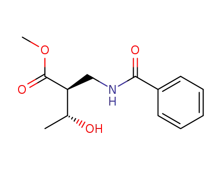 Butanoic acid,2-[(benzoylamino)methyl]-3-hydroxy-, methyl ester, (2S,3R)-