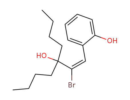 (E)-2-bromo-3-butyl-1-(o-hydroxyphenyl)hept-1-en-3-ol