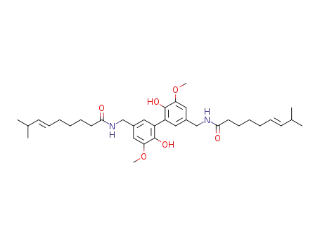 N,N'-(3,3'-Bi-4-hydroxy-5-methoxybenzyl)di-8-methylnon-(E)-6-enamide