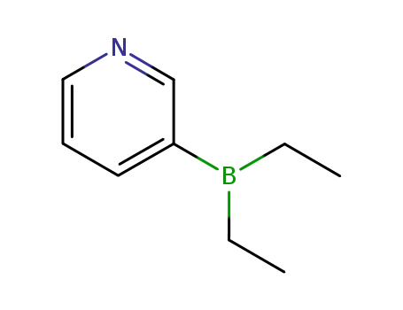Molecular Structure of 89878-14-8 (DIETHYL(3-PYRIDYL)BORANE)