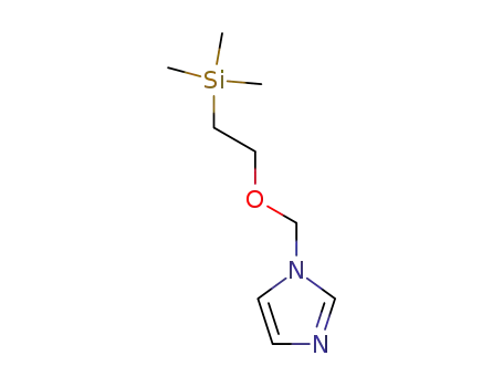 Molecular Structure of 101226-33-9 (1H-Imidazole, 1-[[2-(trimethylsilyl)ethoxy]methyl]-)
