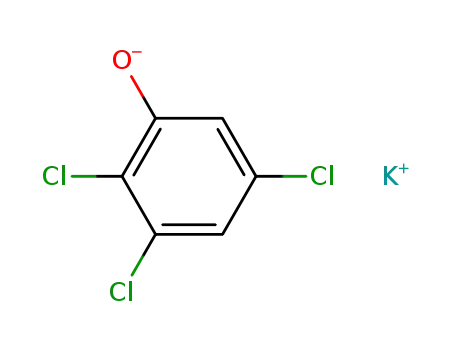 Molecular Structure of 58200-72-9 (Phenol, 2,3,5-trichloro-, potassium salt)