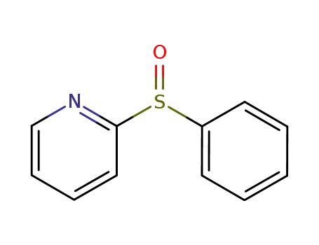 Molecular Structure of 89818-46-2 (PYRIDYL PHENYL SULFOXIDE)