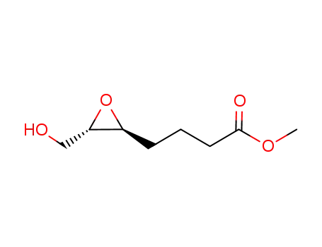 Molecular Structure of 73957-99-0 (METHYL-(-)-5S,6S)-EPOXY 7-HYDROXYHEPTANOATE)