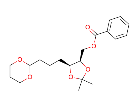 (+)-(4R-cis)-2,2-dimethyl-5-<3-(1,3-dioxan-2-yl)-1-propyl>-1,3-dioxolane-4-methanol benzoate