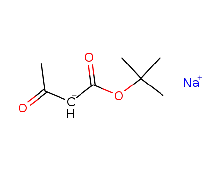 Molecular Structure of 64770-14-5 (Butanoic acid, 3-oxo-, 1,1-dimethylethyl ester, ion(1-), sodium)
