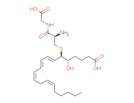 Glycine,S-[(1R,2E,4E,6Z,9Z)-1-[(1S)-4-carboxy-1-hydroxybutyl]-2,4,6,9-pentadecatetraen-1-yl]-L-cysteinyl-