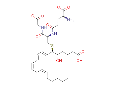 (7E,9E,11Z,14Z)-(5S,6R)-6-[(R)-2-((S)-4-Amino-4-carboxy-butyrylamino)-2-(carboxymethyl-carbamoyl)-ethylsulfanyl]-5-hydroxy-icosa-7,9,11,14-tetraenoic acid