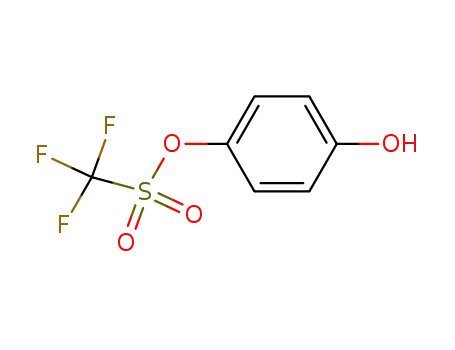 Molecular Structure of 65109-80-0 (Methanesulfonic acid, trifluoro-, 4-hydroxyphenyl ester)