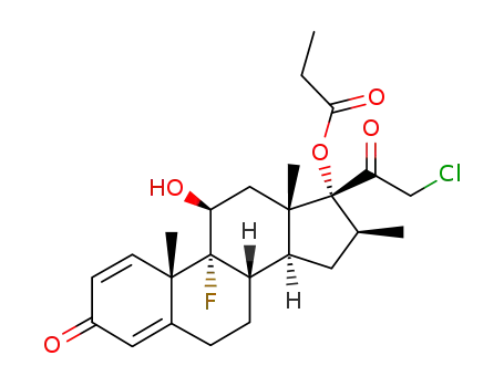 Molecular Structure of 25122-46-7 (Clobetasol propionate)