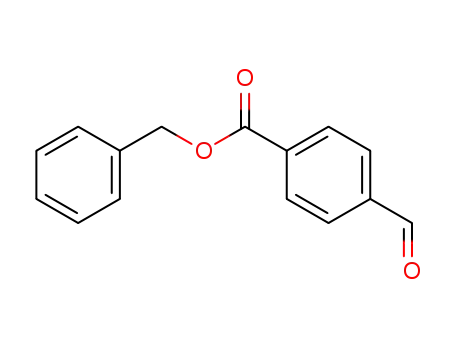 Molecular Structure of 78767-55-2 (BENZOIC ACID, 4-FORMYL-, PHENYLMETHYL ESTER)