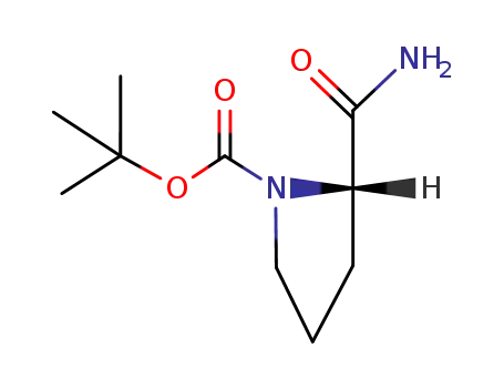 Molecular Structure of 35150-07-3 (D-1-N-Boc-prolinamide)