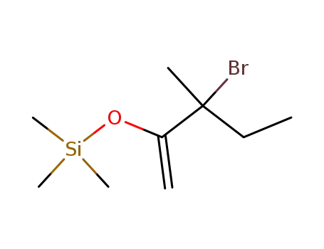 Molecular Structure of 138174-05-7 (Silane, (2-bromo-2-methyl-1-methylenebutoxy)trimethyl-)