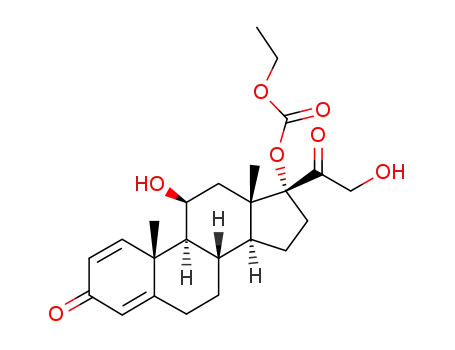 Molecular Structure of 104286-02-4 (prednisolone 17-ethylcarbonate)
