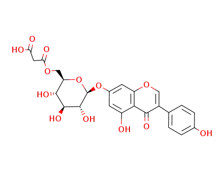Molecular Structure of 51011-05-3 (6''-O-MALONYLGENISTIN)
