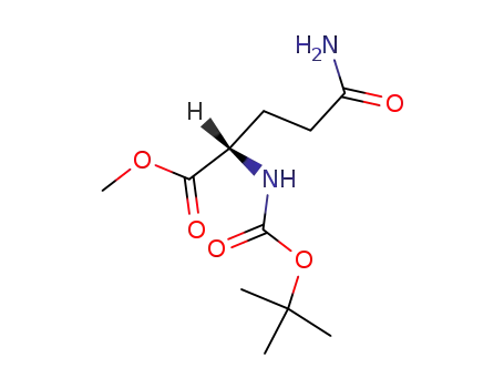 Molecular Structure of 4976-88-9 (N-(tert-Butoxycarbonyl)-L-glutamine methyl ester)