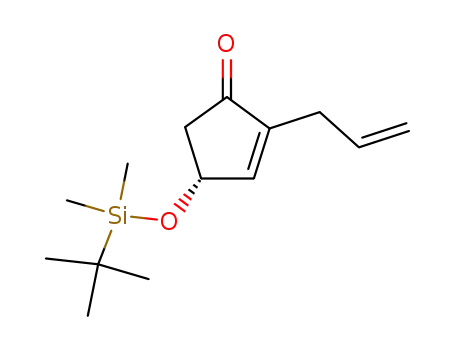 2-Cyclopenten-1-one,
4-[[(1,1-dimethylethyl)dimethylsilyl]oxy]-2-(2-propenyl)-, (R)-