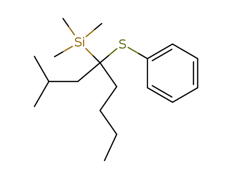 (1-Isobutyl-1-phenylsulfanyl-pentyl)-trimethyl-silane
