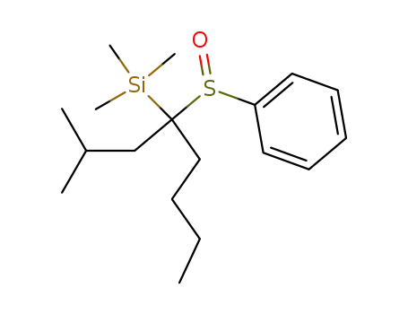 (1-Benzenesulfinyl-1-isobutyl-pentyl)-trimethyl-silane