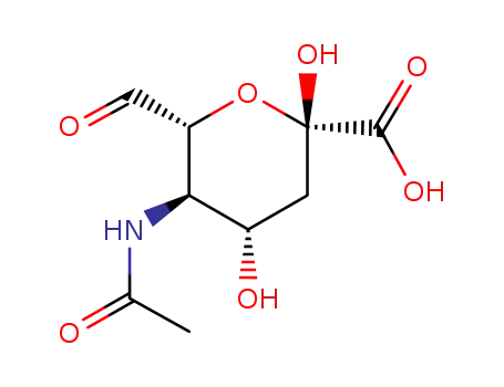 (2S,4S,5R,6R)-5-Acetylamino-6-formyl-2,4-dihydroxy-tetrahydro-pyran-2-carboxylic acid