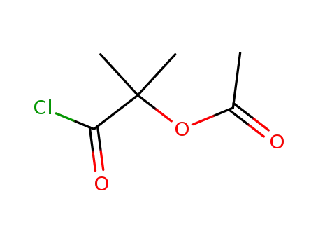 Molecular Structure of 40635-66-3 (1-Chlorocarbonyl-1-methylethyl acetate)