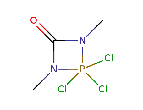 Molecular Structure of 3576-20-3 (2,2,2-trichloro-1,3-dimethyl-1,3,2lambda~5~-diazaphosphetidin-4-one)