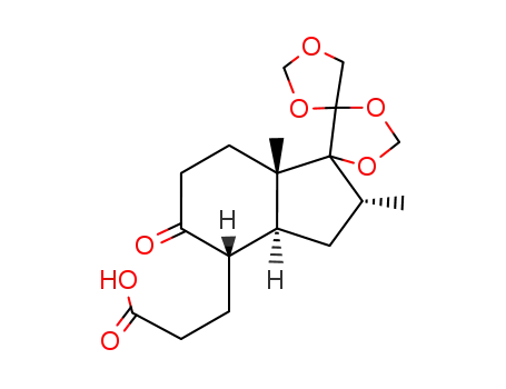 des-A,B-9-keto-16α-methyl-17α,20;20,21-bismethylenedioxypregn-8α-propionic acid